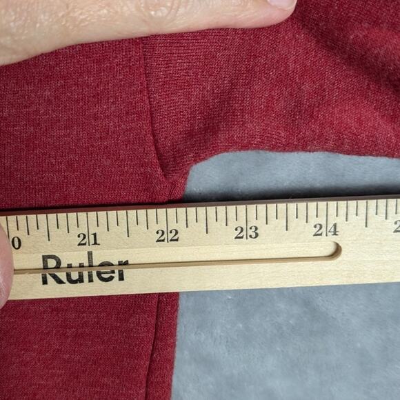 Razorbacks Hoodie Womens Medium Sweatshirt Pullover Arkansas Hogs Red Sports - Picture 8 of 9